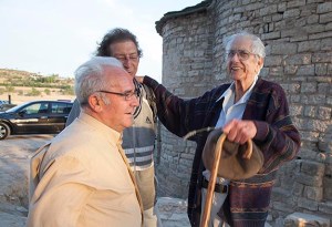 Jaume Ferran amb els activistes culturals Miquel Pont i Ramon Ràzquin. (2011)